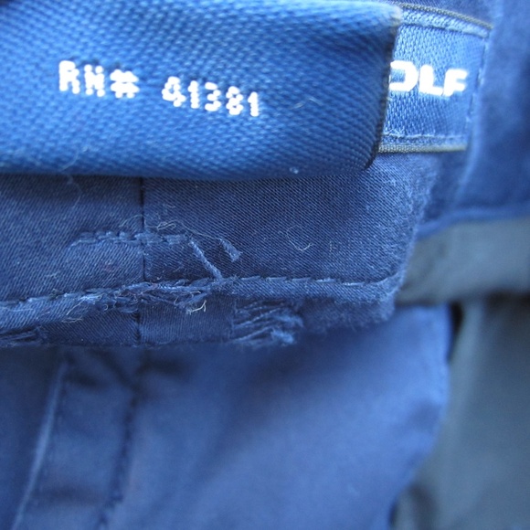 Ralph Lauren Golf Shorts Womens  Chino Navy Blue‎ Pockets Cotton Logo - Picture 7 of 16